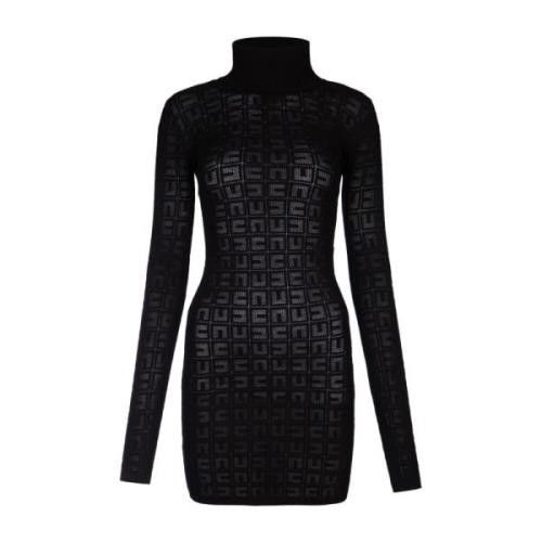 Elisabetta Franchi Stickad Klänning Black, Dam