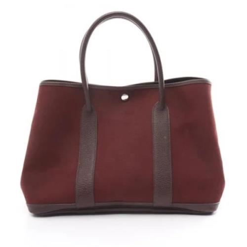 Hermès Vintage Pre-owned Canvas handvskor Red, Dam