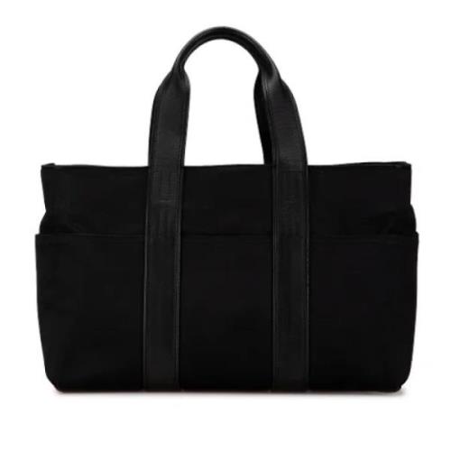 Hermès Vintage Pre-owned Canvas totevskor Black, Dam