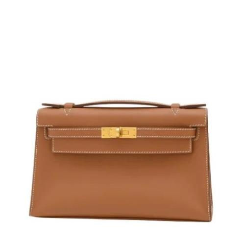 Hermès Vintage Pre-owned Laeder kuvertvskor Brown, Dam