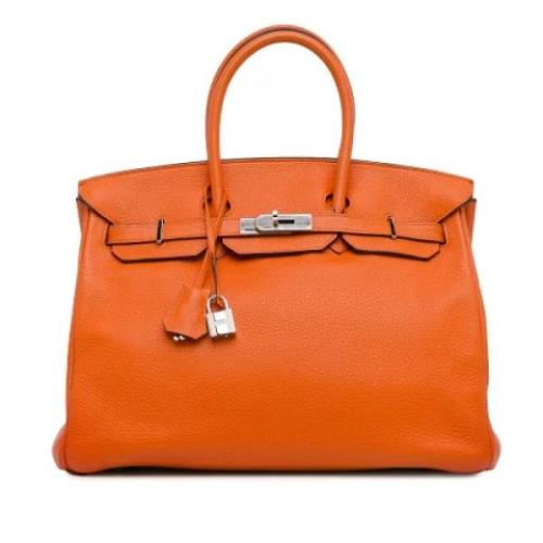 Hermès Vintage Pre-owned Laeder handvskor Orange, Dam