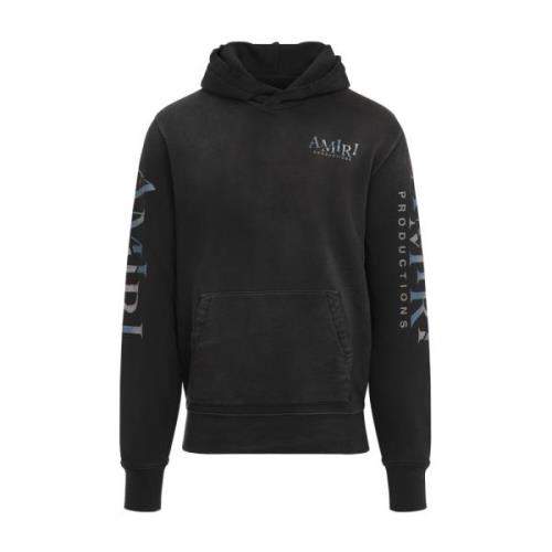 Amiri Svart Teatermasker Hoodie Black, Herr