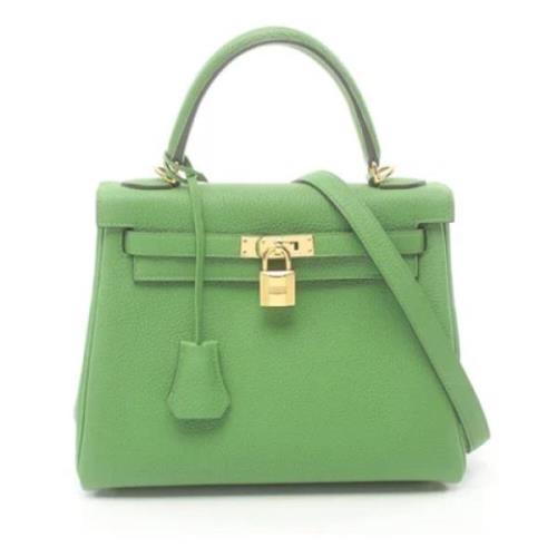 Hermès Vintage Pre-owned Laeder handvskor Green, Dam