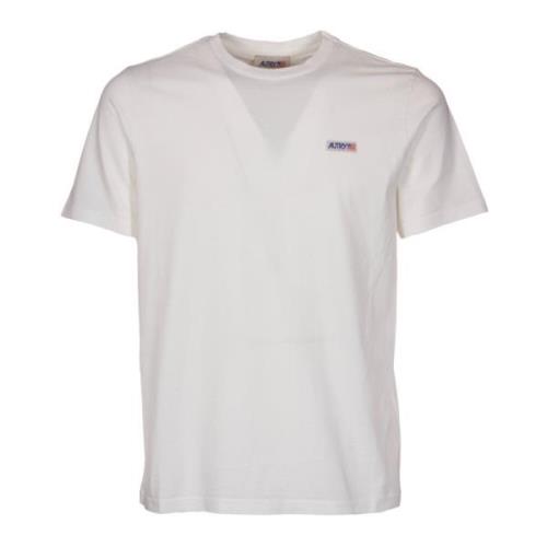 Autry Logodetalj Bomull T-shirt Vit White, Herr