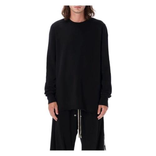 Rick Owens Svart Crewneck Stickat Aw24 Black, Herr