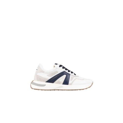 Alexander Smith Vit Blå Runner Sneakers White, Herr