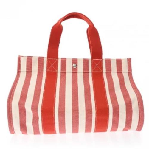 Hermès Vintage Pre-owned Canvas handvskor Red, Dam