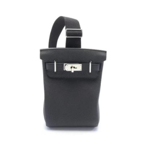 Hermès Vintage Pre-owned Laeder crossbodyvskor Black, Dam