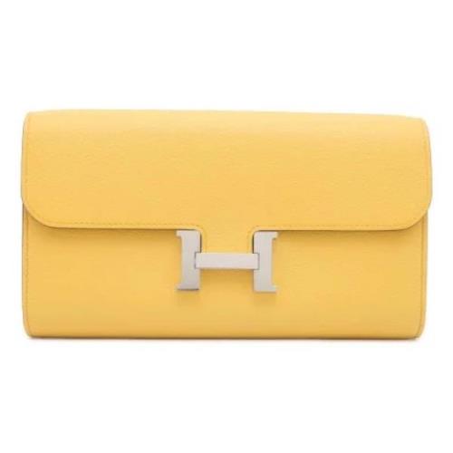 Hermès Vintage Pre-owned Laeder plnbcker Yellow, Dam