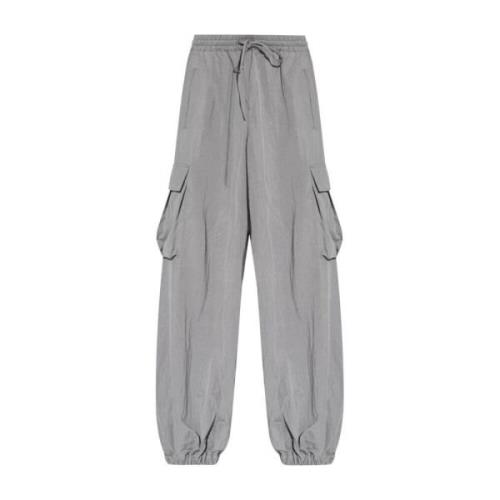 Y-3 Twill Pant i Solgre Färg Gray, Dam