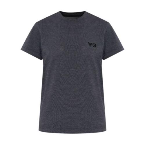 Y-3 Svart kortärmad Tee Black, Dam