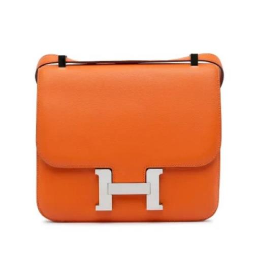 Hermès Vintage Pre-owned Laeder axelremsvskor Orange, Dam