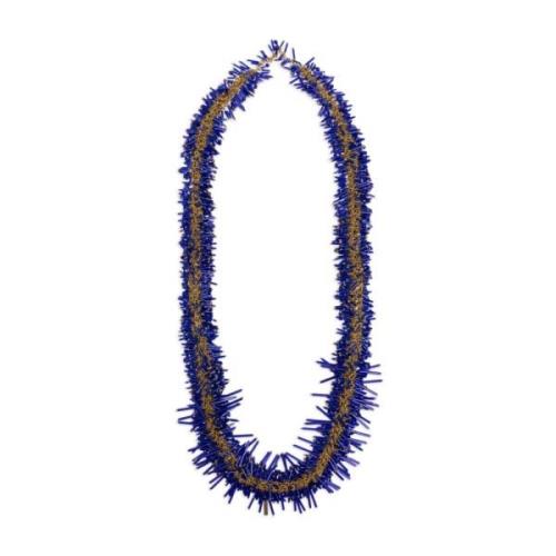 Dries Van Noten Halsband med Modell 504 Design Blue, Dam