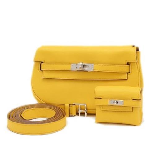 Hermès Vintage Pre-owned Laeder axelremsvskor Yellow, Dam