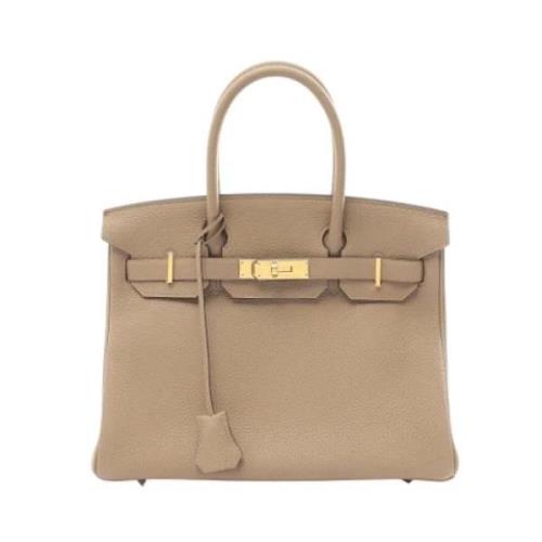 Hermès Vintage Pre-owned Laeder handvskor Beige, Dam