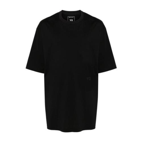 Y-3 Svart Boxy Kortärmad Tee Black, Herr