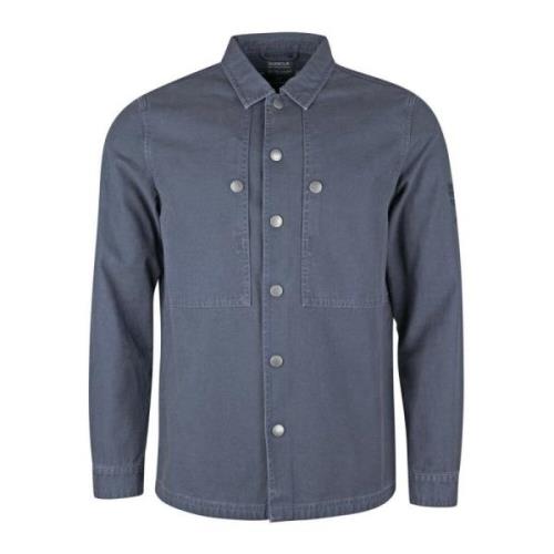 Barbour Steve McQueen Overshirt med knappar Blue, Herr