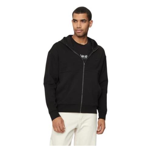 Calvin Klein Svart Hoodie BEH Shadow Embossed Black, Herr