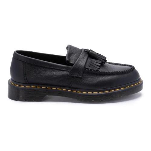 Dr. Martens Svarta platta skor med Adrian Tassel Black, Herr