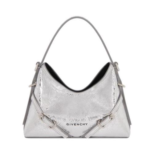 Givenchy Silver Nano Lamm Skinn Handväska Gray, Dam