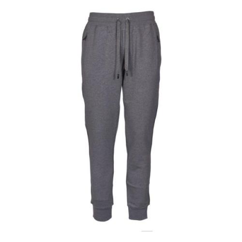 Dolce & Gabbana Grå Bomull Jersey Joggingbyxor Gray, Herr