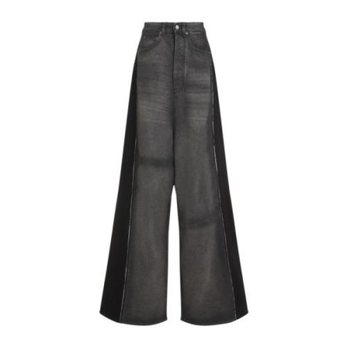 MM6 Maison Margiela Svarta Jeans för Kvinnor Aw24 Gray, Dam