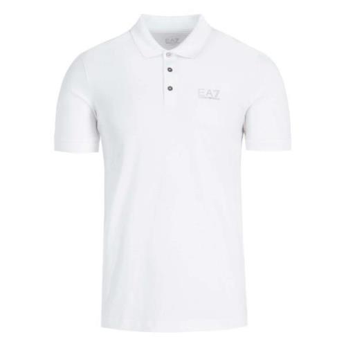 Emporio Armani EA7 Polo med korta ärmar White, Herr