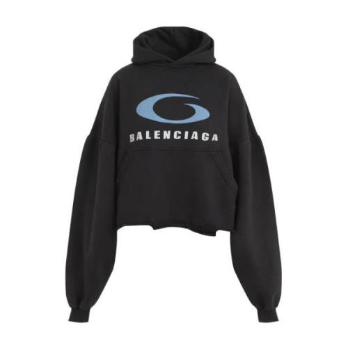 Balenciaga Svart Sweatshirt Dammode Aw24 Black, Dam