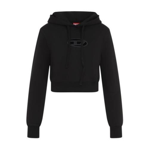 Diesel Svart Sweatshirt Snygg Bekväm Kvinnor Black, Dam