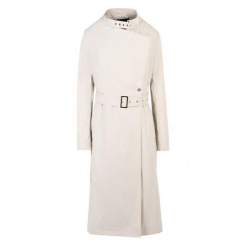 Emporio Armani Beige Trench Coat Beige, Dam