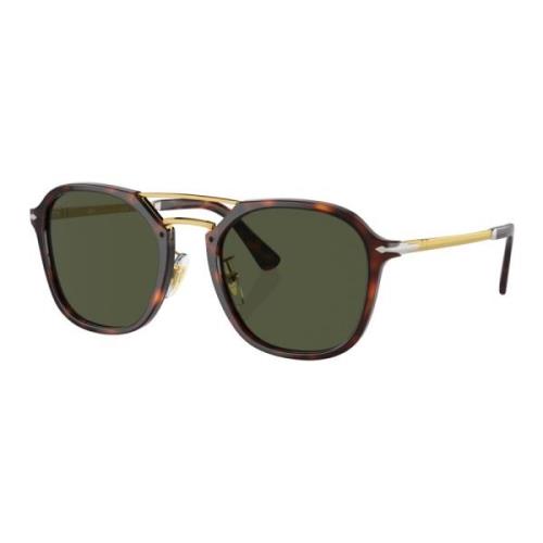 Persol Havana/Green Solglasögon Brown, Unisex