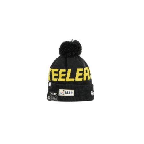 New Era Sport Stickad Pom Pom Mössa Original Lagfärger Black, Herr