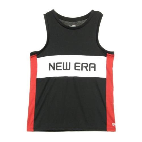 New Era Basketballstil Tanktop Svart/Vit/Scarlet Black, Herr