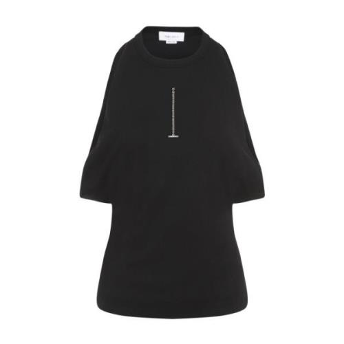 Alexander McQueen Svart Topplagg för Kvinnor Aw24 Black, Dam