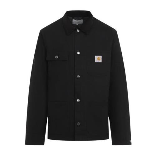 Carhartt Wip Svart Snygg Herrkappa Aw24 Black, Herr