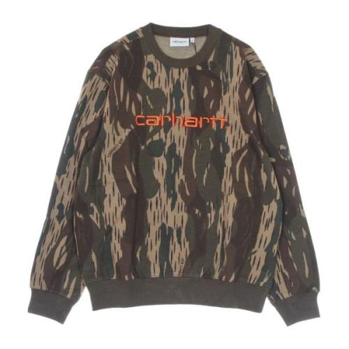 Carhartt Wip Camo Crewneck Sweatshirt Unite/Copperton Multicolor, Herr