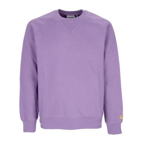 Carhartt Wip Lila/Guld Crewneck Sweatshirt Långärmad Purple, Herr