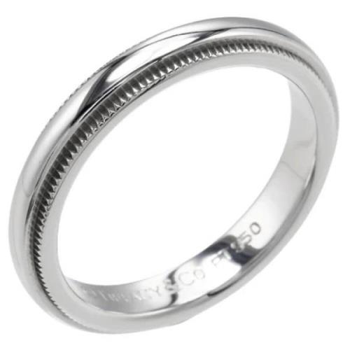 Tiffany & Co. Pre-owned Pre-owned Platina ringar Gray, Dam