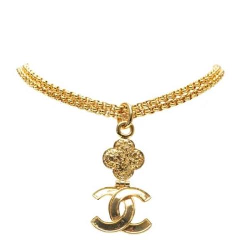 Chanel Vintage Pre-owned Metall chanel-smycken Yellow, Dam