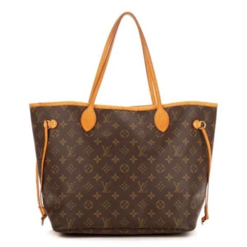 Louis Vuitton Vintage Pre-owned Belagd canvas axelremsvskor Brown, Dam