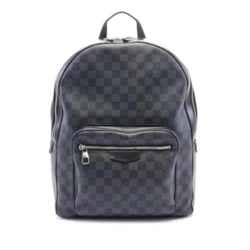 Louis Vuitton Vintage Pre-owned Canvas axelremsvskor Black, Dam