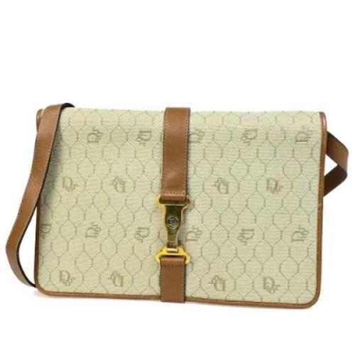 Dior Vintage Pre-owned Canvas dior-vskor Beige, Dam