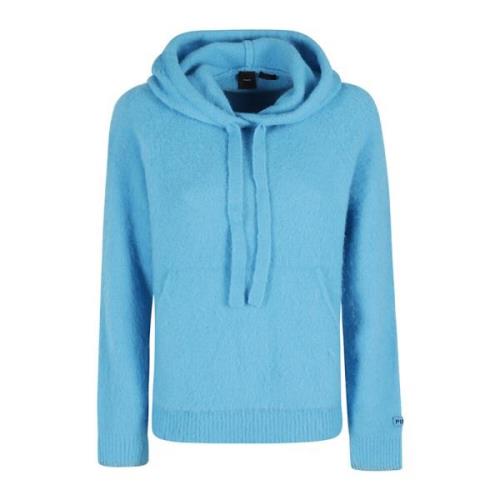 Pinko Mjuk Borste Stickad Topp Blue, Dam