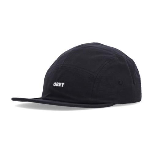 Obey Platt Skärm Camp Keps Svart Black, Herr