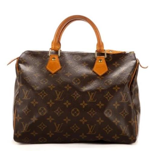 Louis Vuitton Vintage Pre-owned Belagd canvas handvskor Brown, Dam