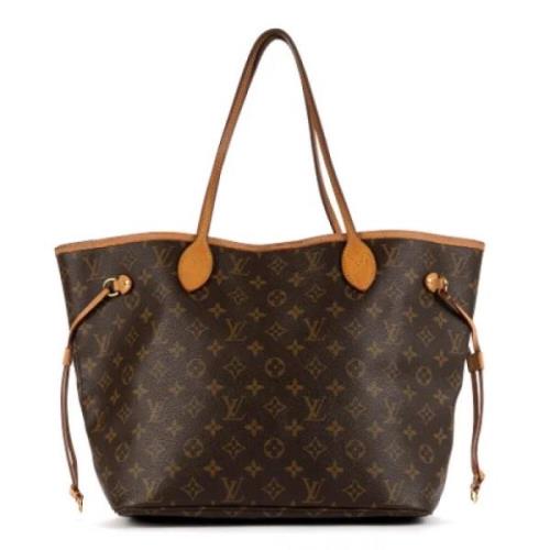 Louis Vuitton Vintage Pre-owned Belagd canvas axelremsvskor Brown, Dam