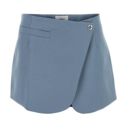 Coperni Blå Polyester Mini Kjol Blue, Dam