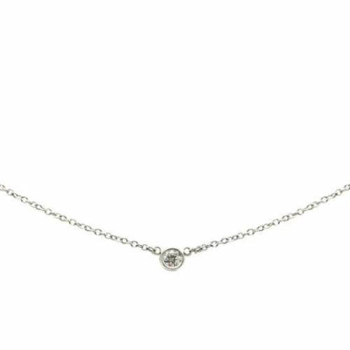 Tiffany & Co. Pre-owned Pre-owned Platina halsband Gray, Dam