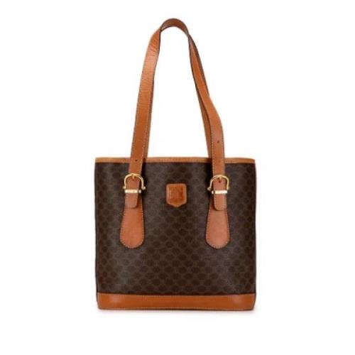 Celine Vintage Pre-owned Tyg totevskor Brown, Dam