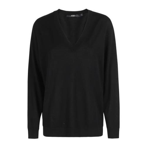 Seventy V-ringad topp i trendig stil Black, Dam